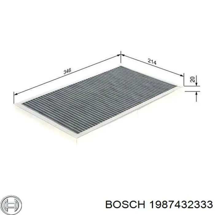 Воздушный фильтр салона Bosch 1987432333