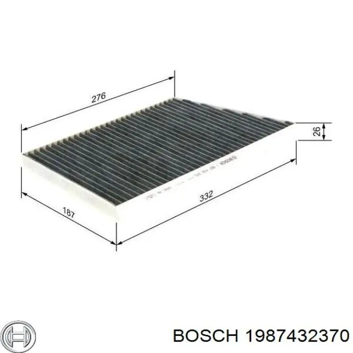 Воздушный фильтр салона Bosch 1987432370