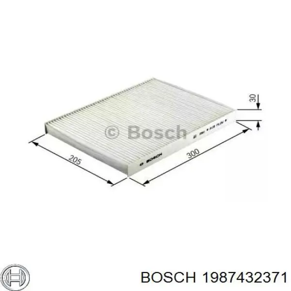 Купить 1987432371 Bosch Фильтр салона угольный