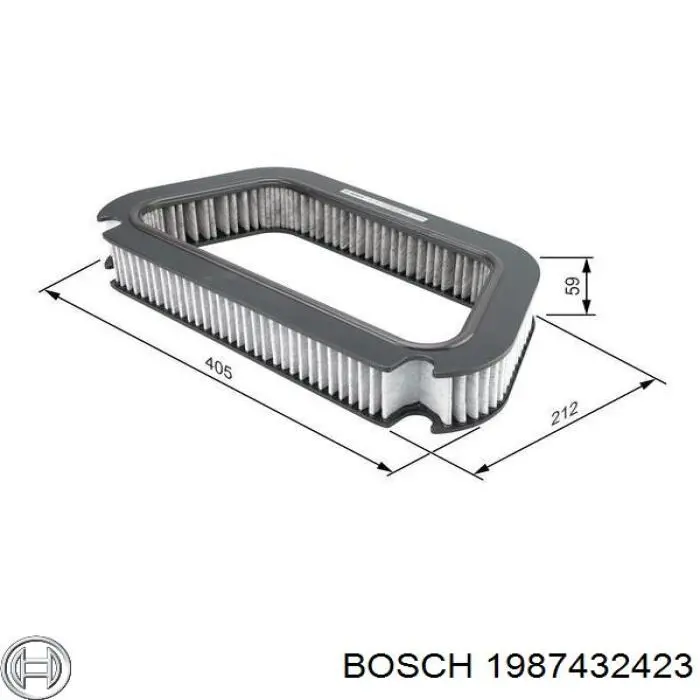 Воздушный фильтр салона Bosch 1987432423