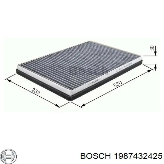 Filtro de habitáculo 1987432425 Bosch
