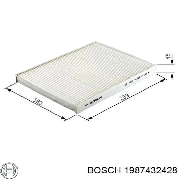 1987432428 Bosch фильтр салона