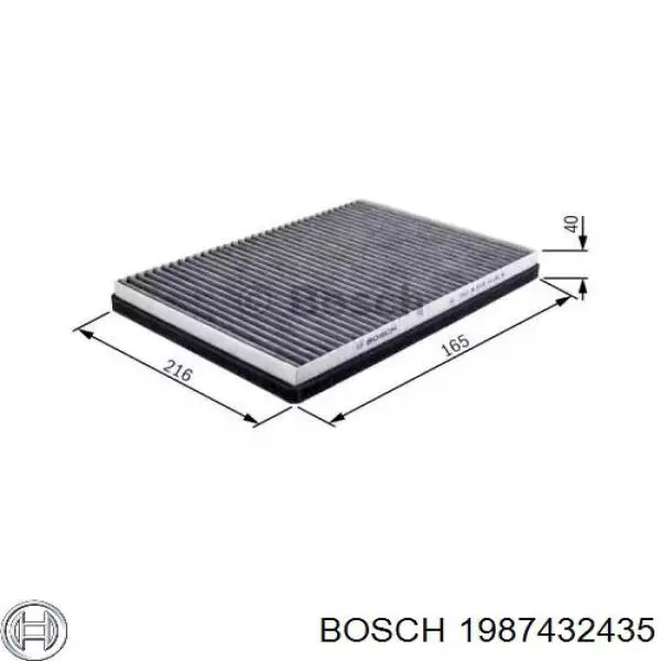 Filtro de habitáculo 1987432435 Bosch
