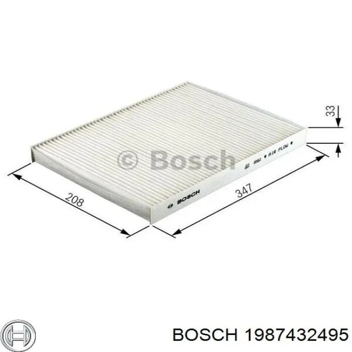 1987432495 Bosch Внутрисалонный фильтр