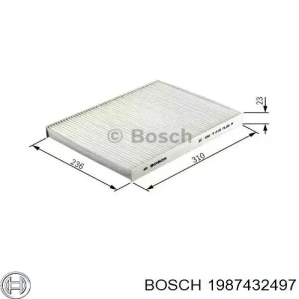 1987432497 Bosch фильтр салона