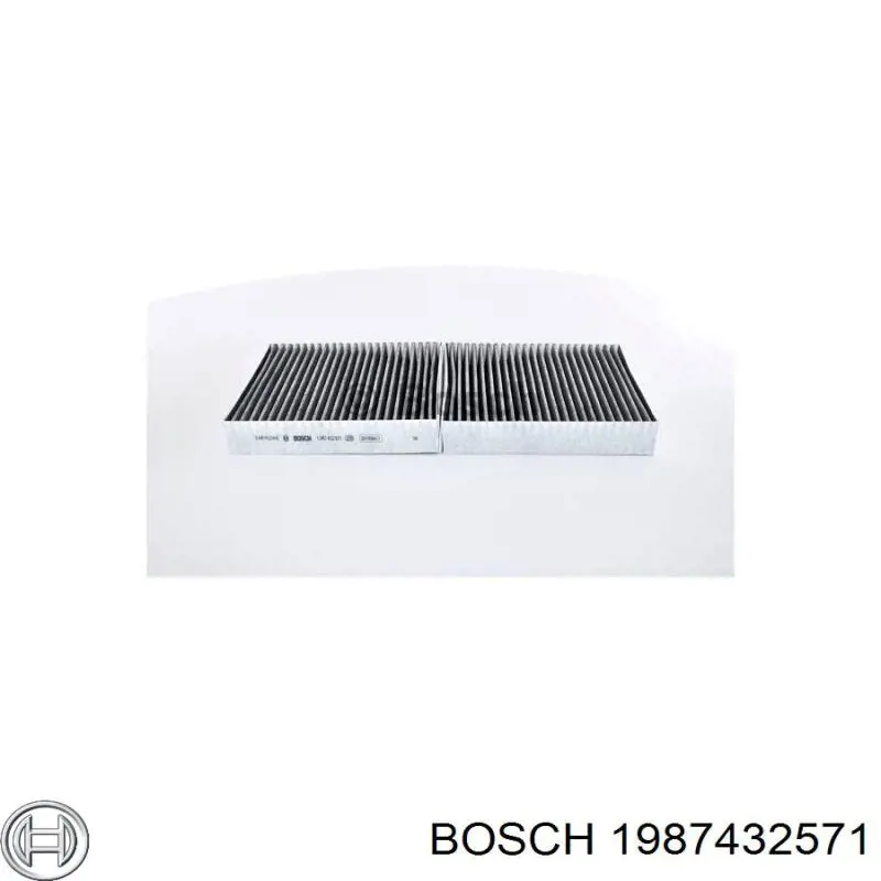 Фильтр воздушный отопителя Bosch 1987432571 цена, от 30.86 USD