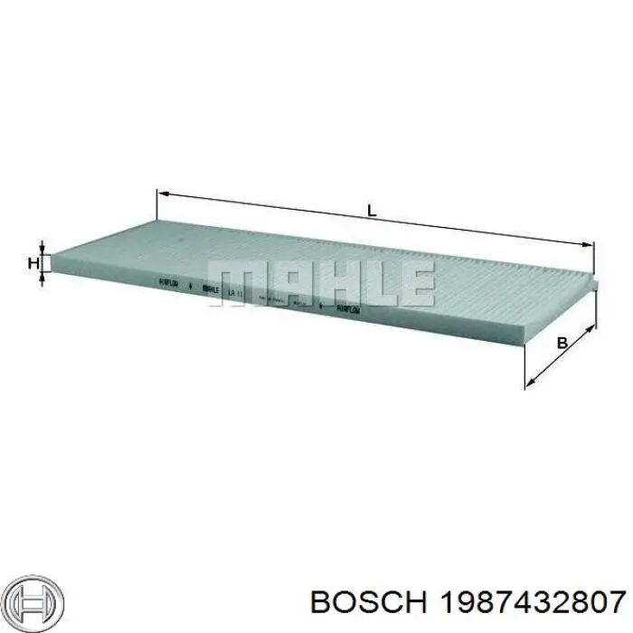 Фильтр салона 1987432807 Bosch