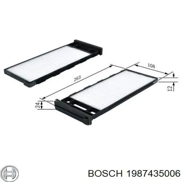 Фильтр салона 1987435006 Bosch