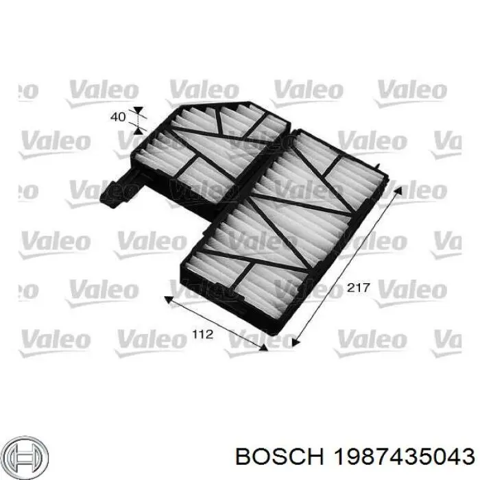 1987435043 Bosch Внутрисалонный фильтр