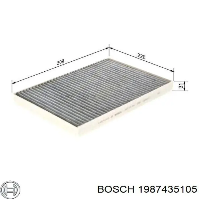 Воздушный фильтр салона Bosch 1987435105