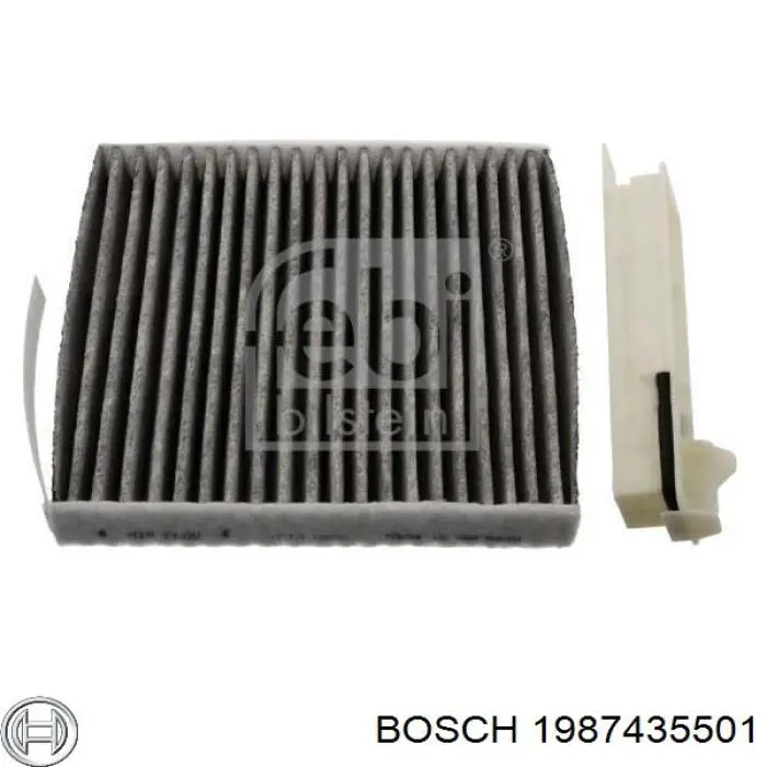 Фильтр воздушный отопителя Bosch 1987435501 цена, от 10.67 USD