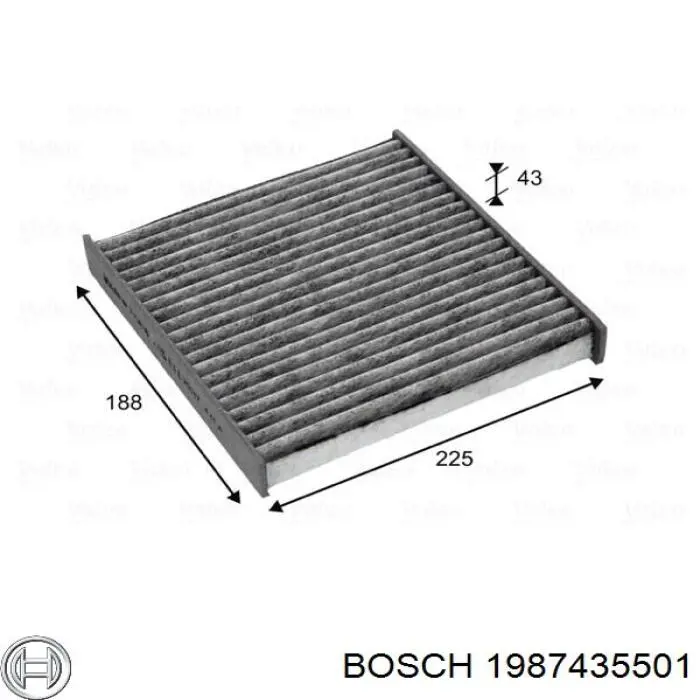 1987435501 Bosch Внутрисалонный фильтр