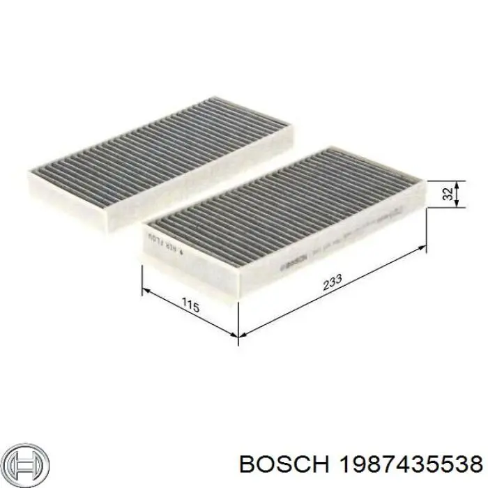 1987435538 Bosch Внутрисалонный фильтр