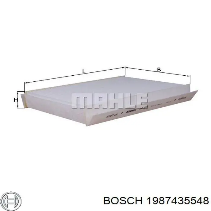 Воздушный фильтр салона Bosch 1987435548