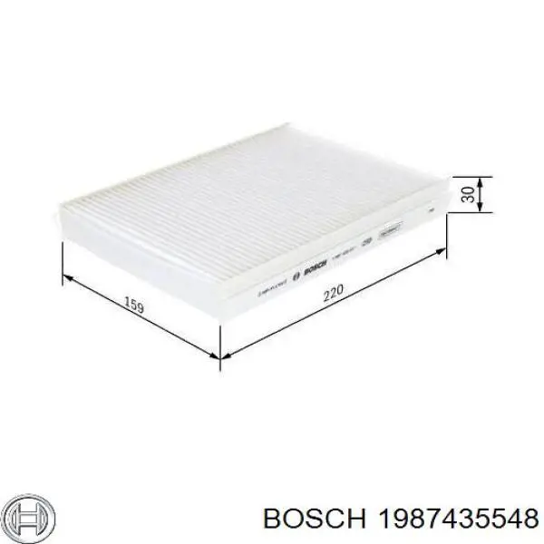 1987435548 Bosch Внутрисалонный фильтр