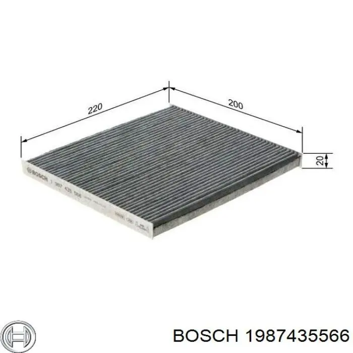 Воздушный фильтр салона Bosch 1987435566