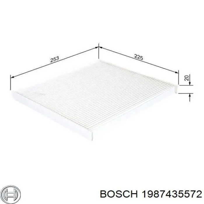 1987435572 Bosch Внутрисалонный фильтр