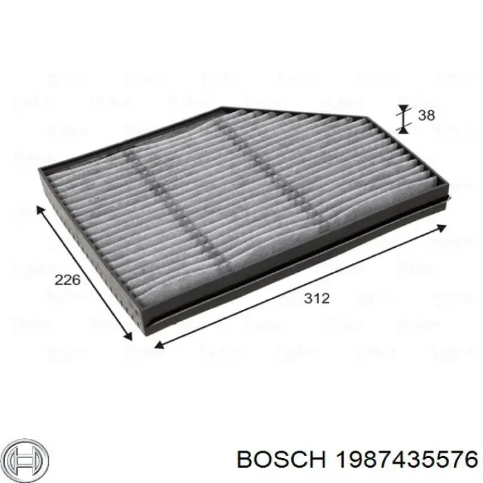 Фильтр салона 1987435576 Bosch
