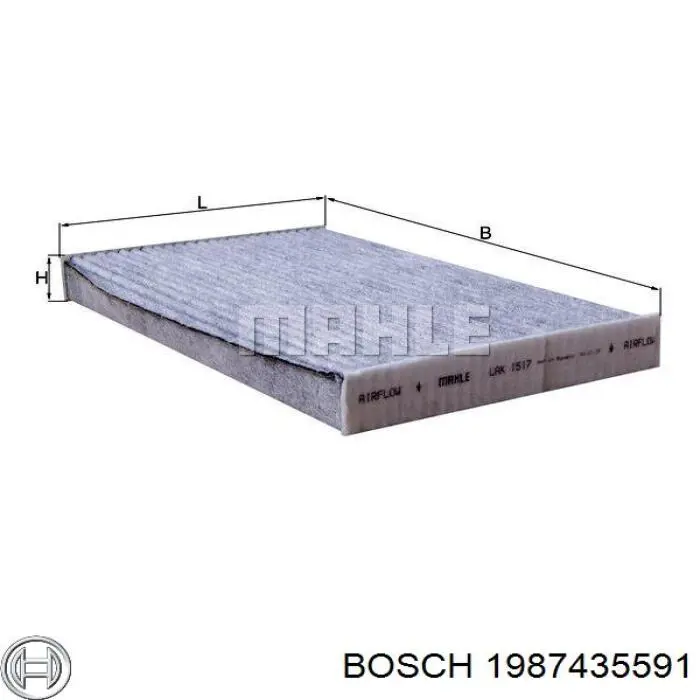 Воздушный фильтр салона Bosch 1987435591