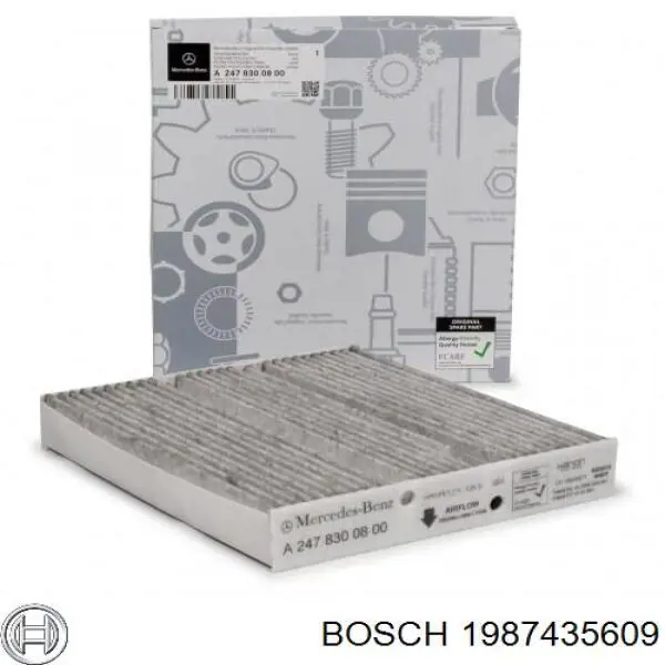 Filtro de habitáculo 1987435609 Bosch