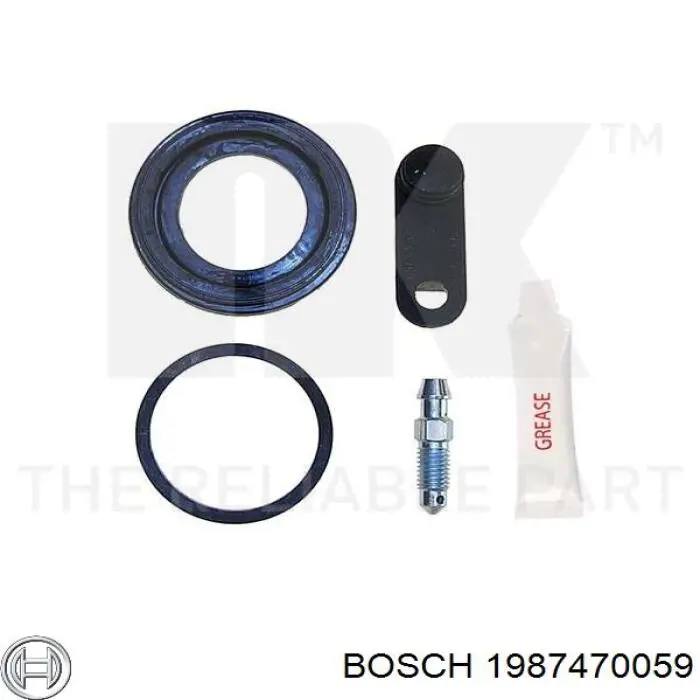 1987470059 Bosch Ремкомплект заднего тормозного суппорта