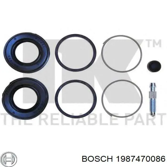 1987470086 Bosch ремкомплект суппорта тормозного заднего