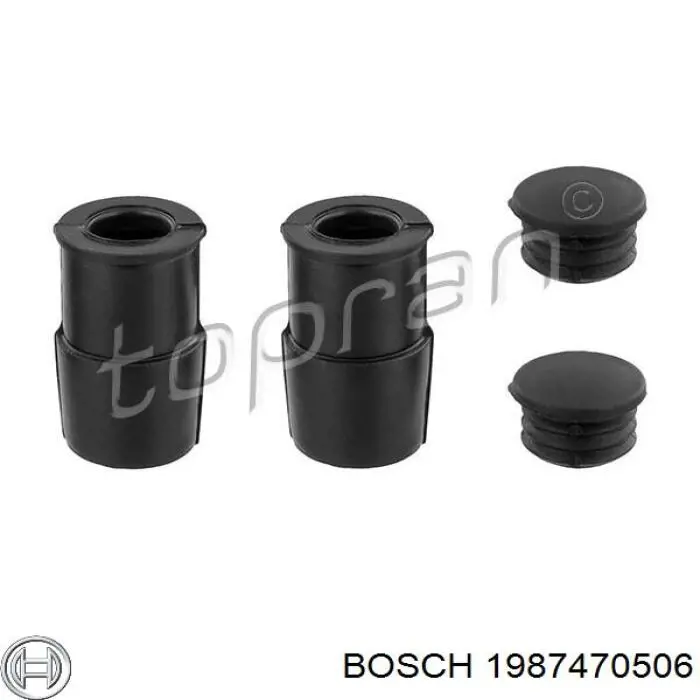 Ремкомплект суппорта тормозного переднего Bosch 1987470506