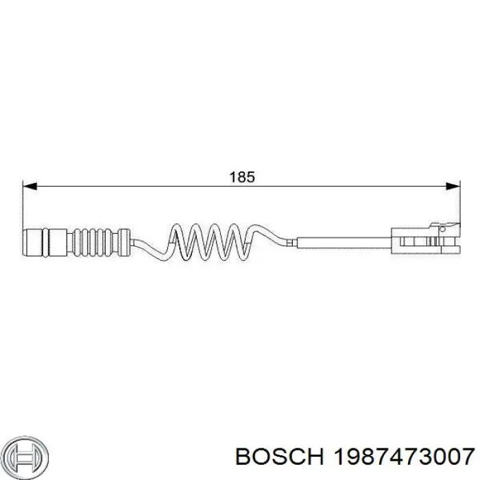 Датчик износа тормозных колодок передний 1987473007 Bosch