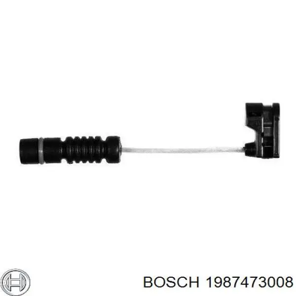 Contacto de aviso, desgaste de los frenos 1987473008 Bosch