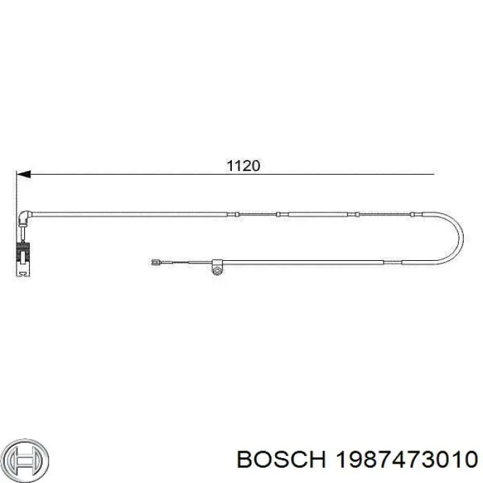 Датчик износа тормозных колодок задний 1987473010 Bosch