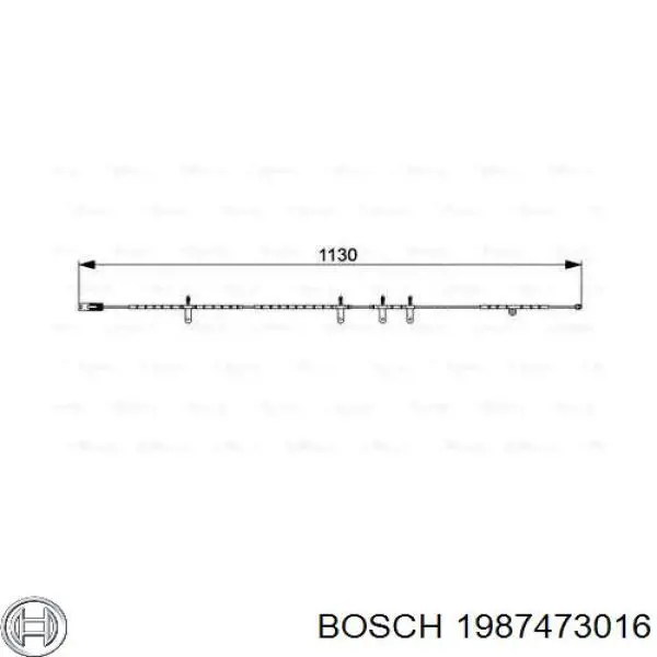 Contacto de aviso, desgaste de los frenos, trasero 1987473016 Bosch