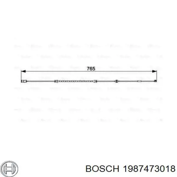 Датчик износа тормозных колодок передний 1987473018 Bosch
