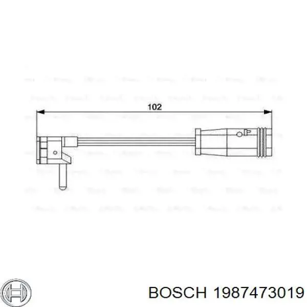 Датчик износа тормозных колодок передний левый 1987473019 Bosch