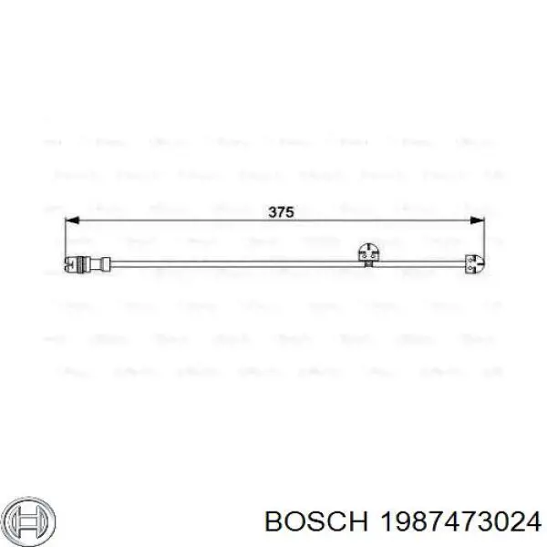 Датчик износа тормозных колодок передний правый Bosch 1987473024