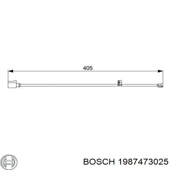 1987473025 Bosch датчик износа тормозных колодок передний