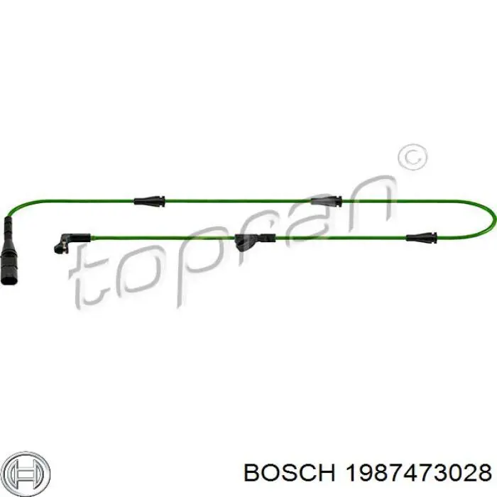 Сигнализатор износ тормозных колодок Bosch 1987473028 цена, от 10.52 USD