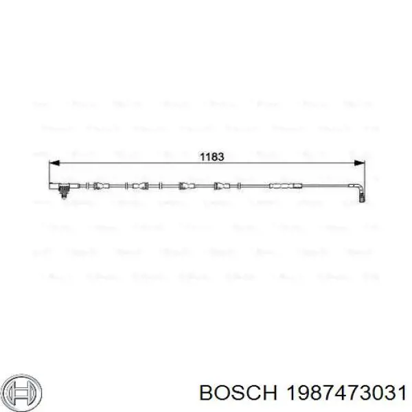 Датчик износа тормозных колодок задний 1987473031 Bosch