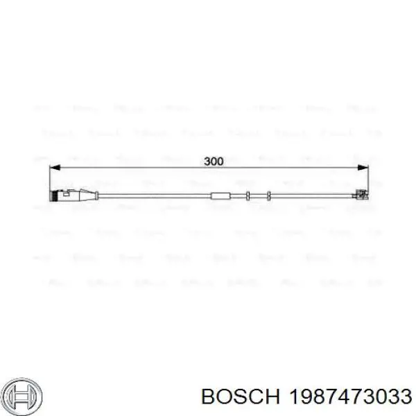 1987473033 Bosch датчик износа тормозных колодок передний