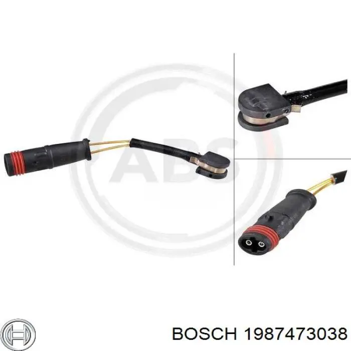 Купить 1987473038 Bosch Датчик износа тормозных колодок задний