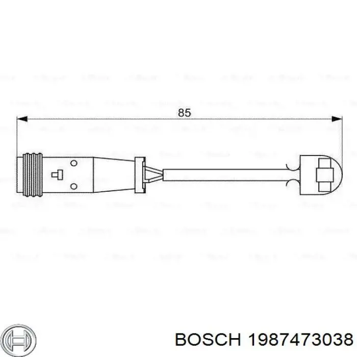 1987473038 Bosch датчик износа тормозных колодок задний