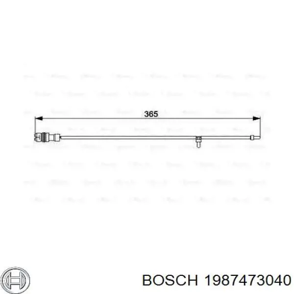 Датчик износа тормозных колодок передний левый Bosch 1987473040