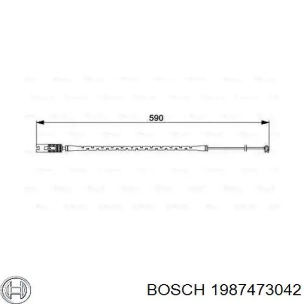1987473042 Bosch датчик износа тормозных колодок передний