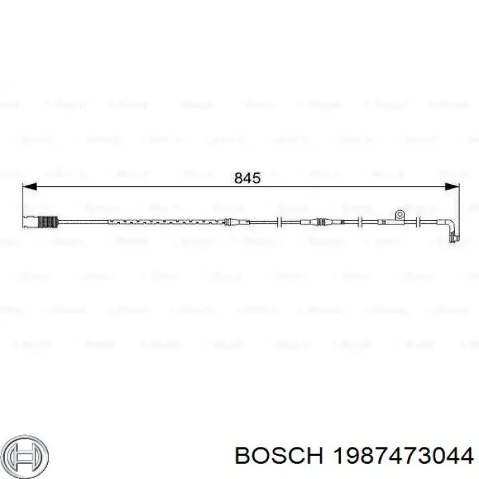 Датчик износа тормозных колодок задний 1987473044 Bosch