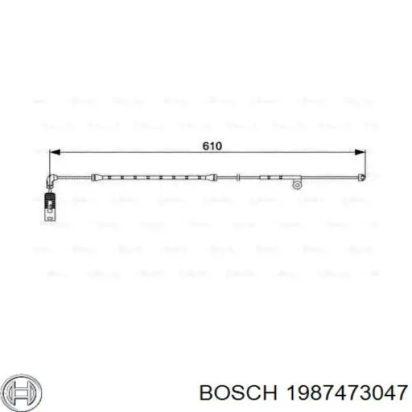 Датчик износа тормозных колодок передний 1987473047 Bosch