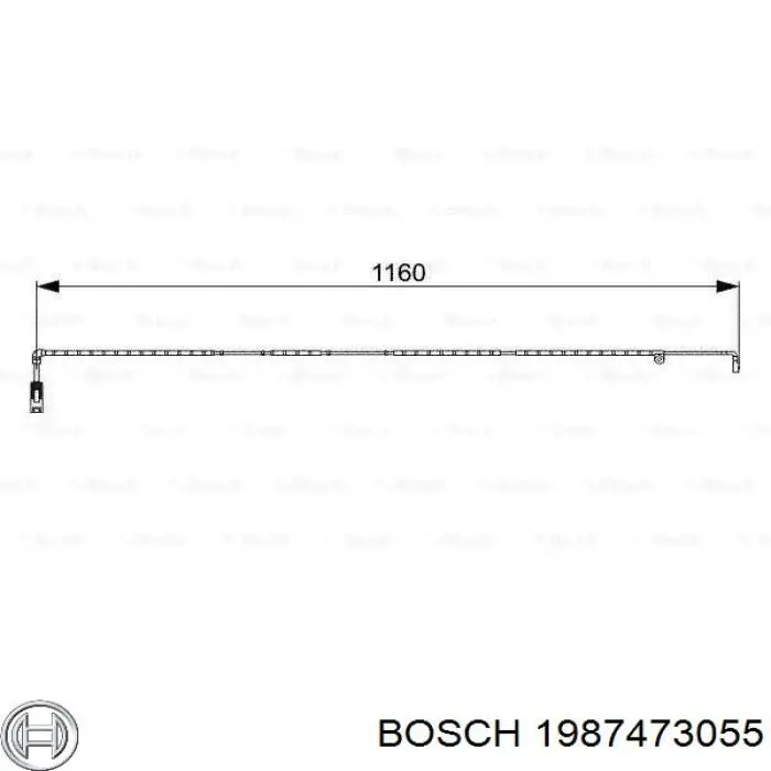 Датчик износа тормозных колодок передний Bosch 1987473055