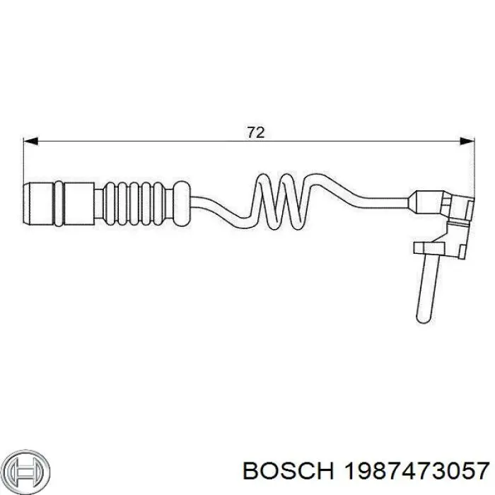 1987473057 Bosch датчик износа тормозных колодок задний