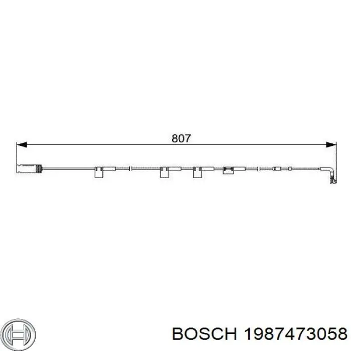 Купить 1987473058 Bosch Сенсор износа