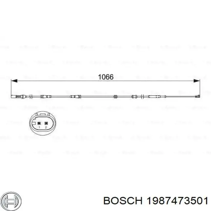 Датчик износа тормозных колодок задний 1987473501 Bosch