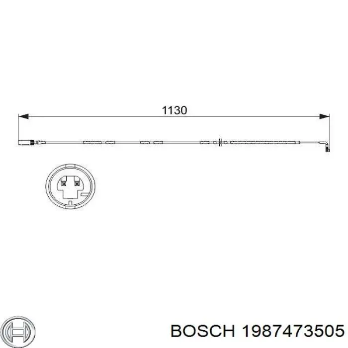 1987473505 Bosch датчик износа тормозных колодок задний