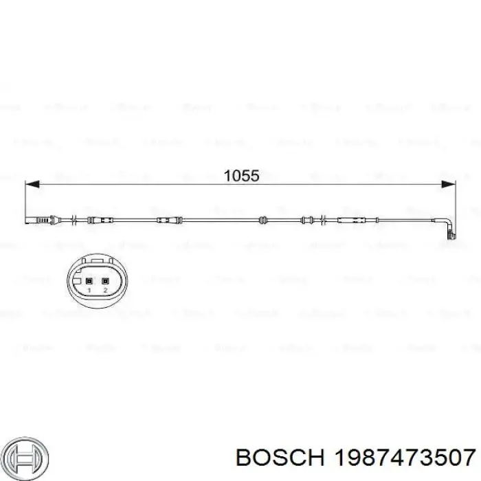 Датчик износа тормозных колодок задний 1987473507 Bosch